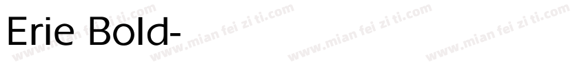 Erie Bold字体转换
